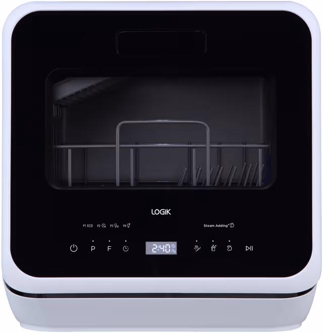 Logik Benkoppvaskmaskin LDW2PB24E (svart/hvit)
