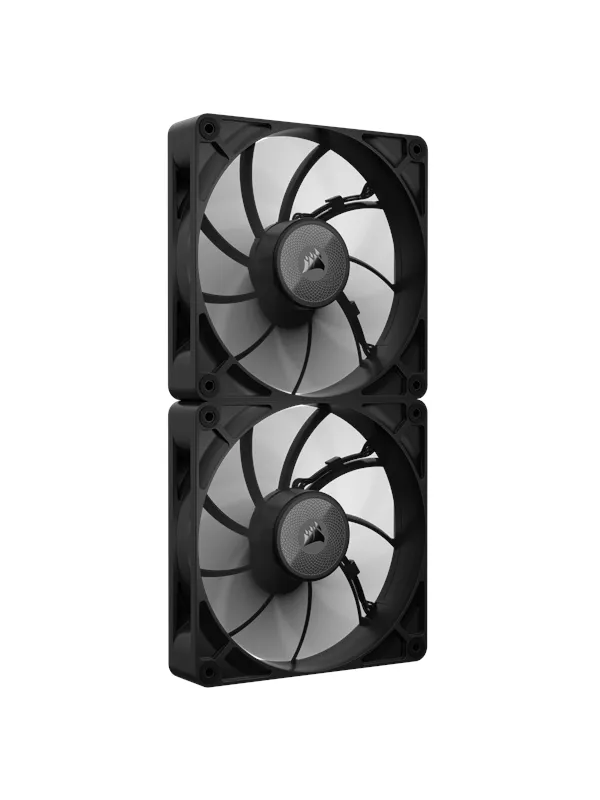 Corsair iCUE LINK RX140 MAX (2-pack starter kit) - Kabinettvifte - 140mm - Svart - 36 dBA