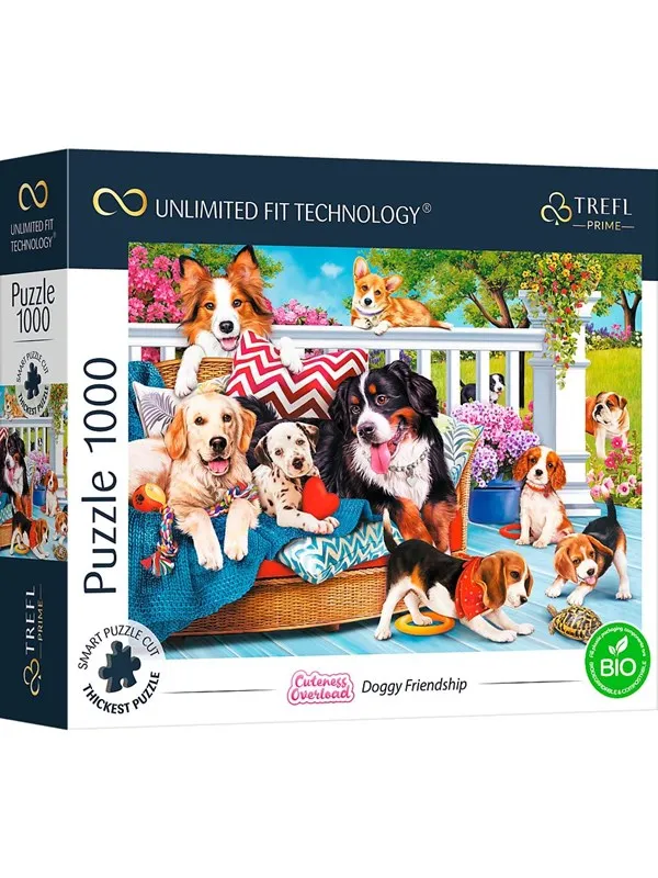 Trefl Puzzle - Unlimited Fit - Doggy Love (1000 pieces) Gulv