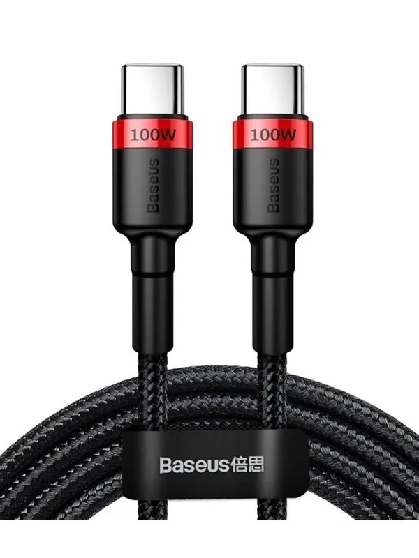 Baseus USB-C - USB-C PD QC cable 100W 5A 480Mb/s 2m - black and red