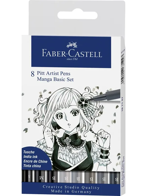Faber-Castell India ink Pitt Artist Pen B Manga 8x