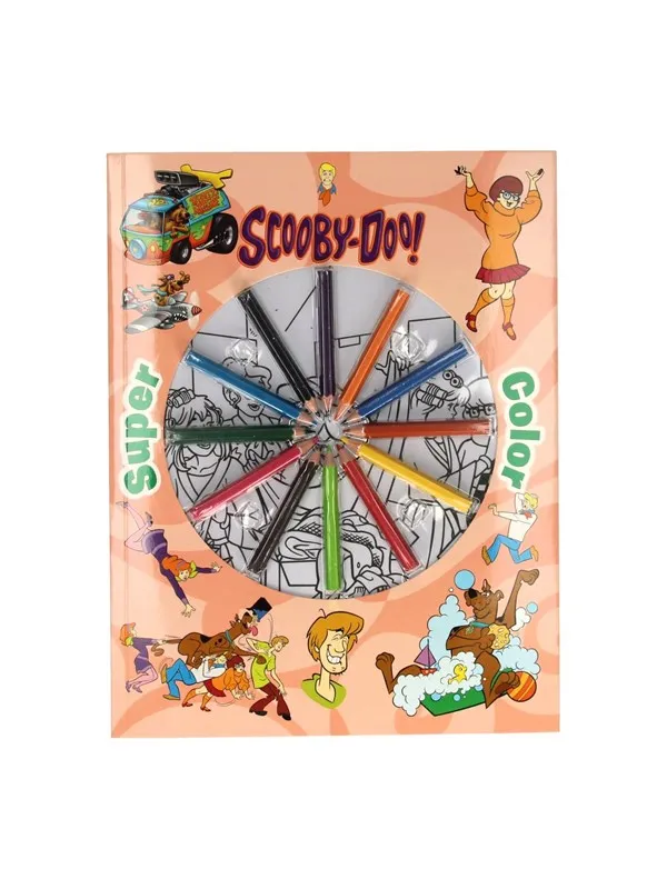 Boek Specials Nederland BV Super Color Coloring Book Scooby-Doo with Pencils