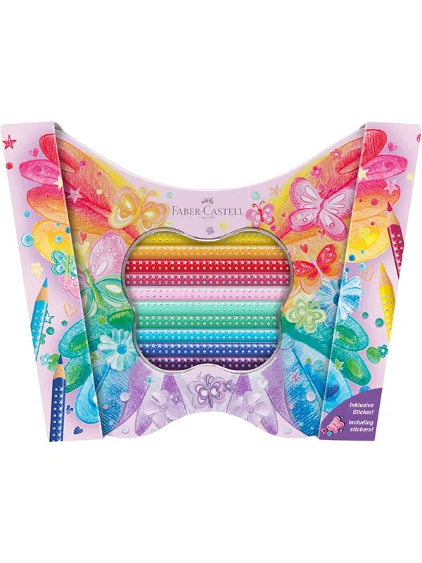 Faber-Castell Gift set Sparkle col. pencils butterfly