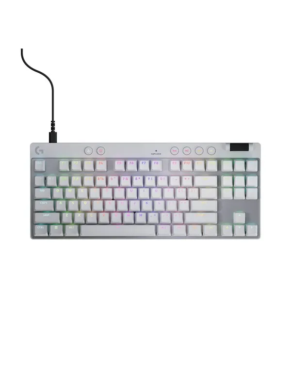 Logitech G PRO X TKL - Logitech Magnetic Analog - Linear - Gamingtastatur - Uten numpad - Nordisk - Hvit