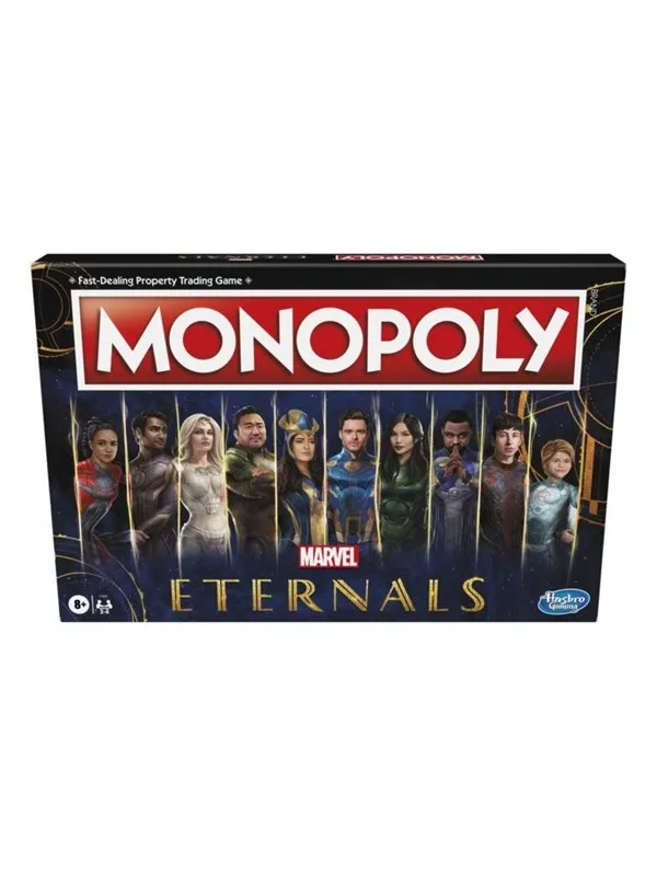Hasbro Monopoly: Marvel Studios' Eternals Edition Board Game for Marvel Fans Kids Ages 8 and Up