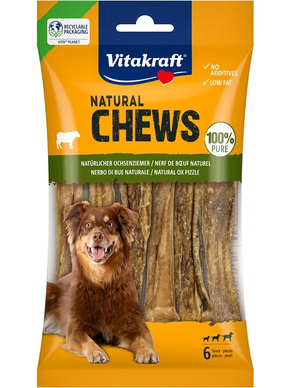 Vitakraft - CHEWS cut ox pizzle for dogs 6pcs (58288)