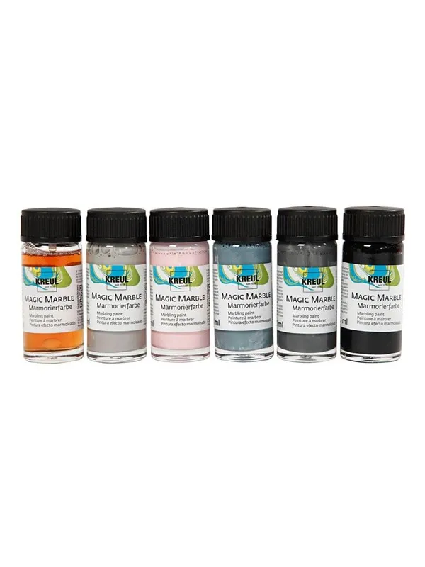 Creativ Company Magic Marble Paint Pastel Colors 6x20ml