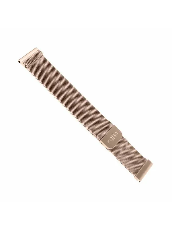 FIXED Mesh Strap for Smartwatch Universal 20mm Rose Gold