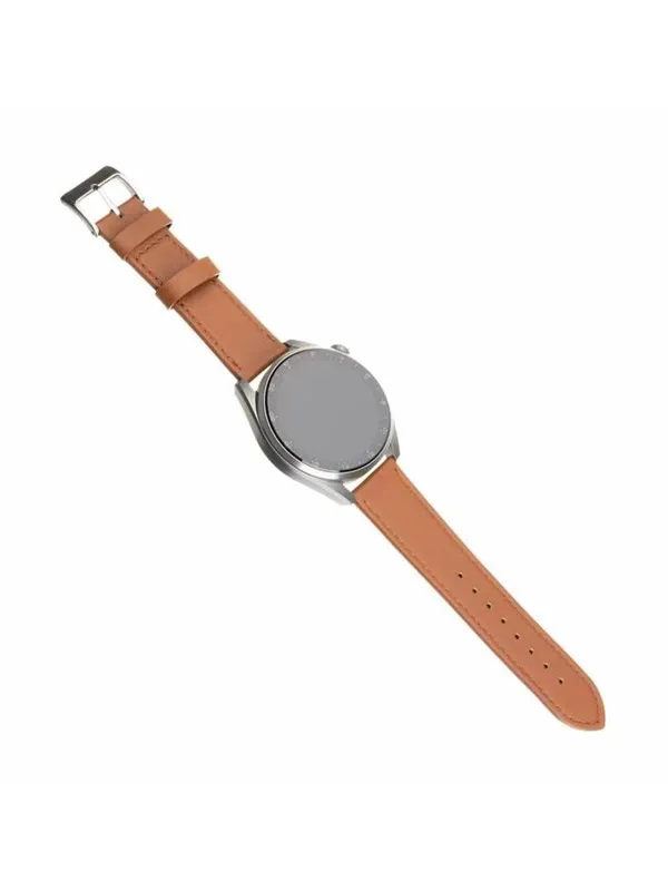 FIXED Leather Strap for Smartwatch Universal 22 mm Brown