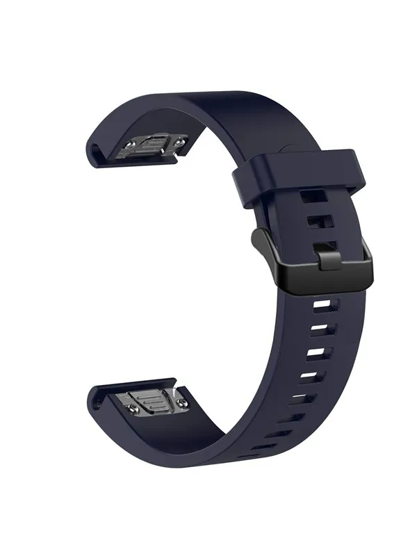 FIXED Silicone Strap for Garmin QuickFit 20 mm Dark Blue