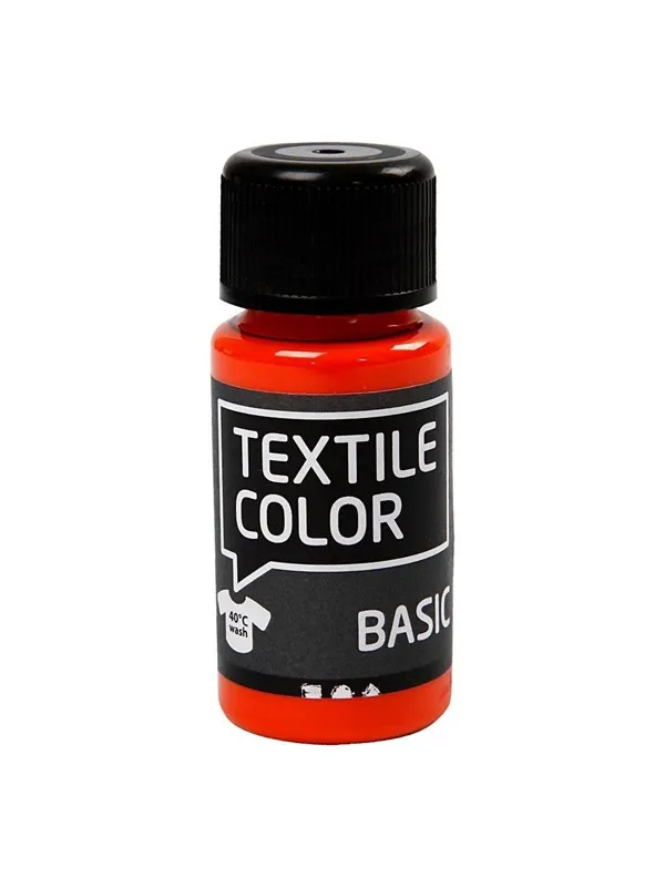 Creativ Company Textile Color Semi-opaque Textile Paint - Orange 50ml