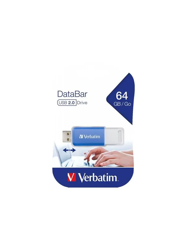 Verbatim DataBar - USB flash drive - 64 GB - 64GB - Minnepenn