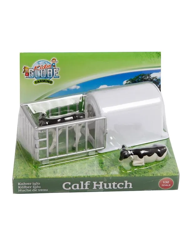 Kids Globe Calf Hut with 2 Calves 1:32