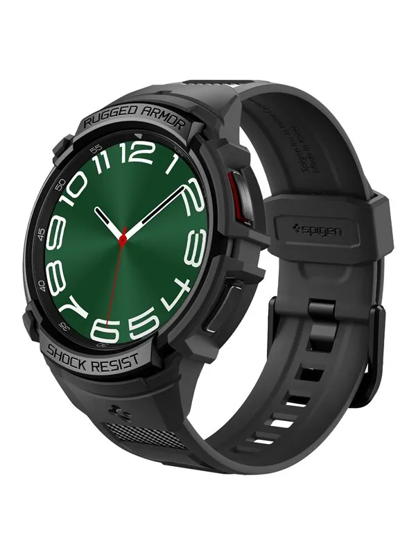 Spigen Rugged Armor Pro - black - Samsung Galaxy Watch6 Classic 47mm