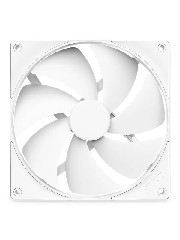 NZXT F140P V2 - Static Pressure - Kabinettvifte - 140mm - Hvit - 30 dBA