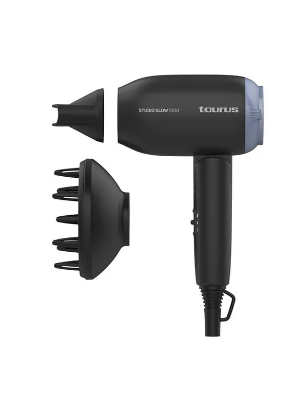 Taurus Hårføner Hair Dryer 1400W Studio Glow 1500 Black - 1400 W