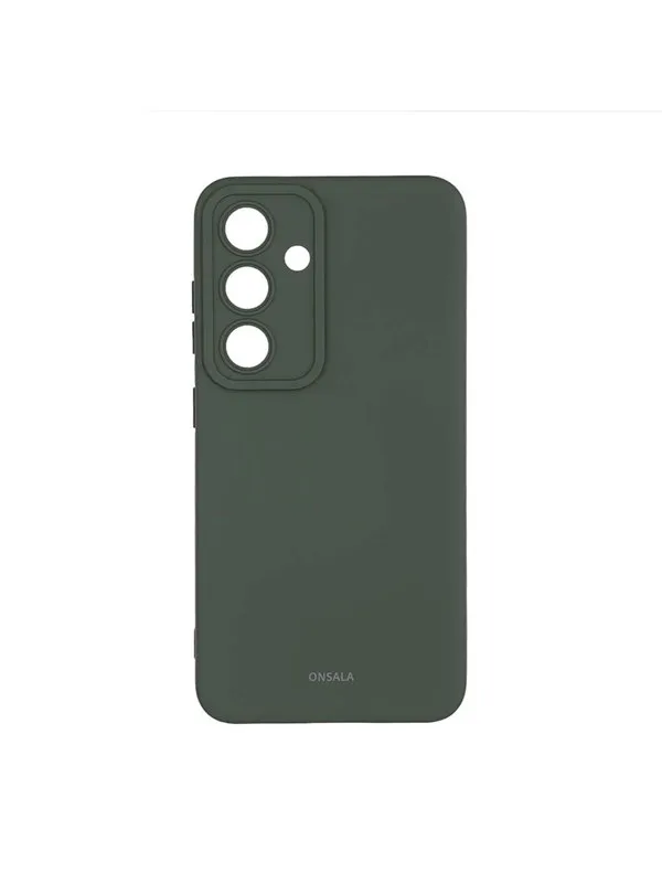 ONSALA Phone Case Silicone Olive Green - Samsung S24 5G