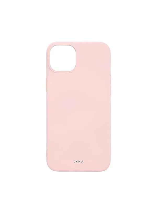 ONSALA Phone Case with Silicone Feel MagSeries Chalk Pink - iPhone 15 Plus