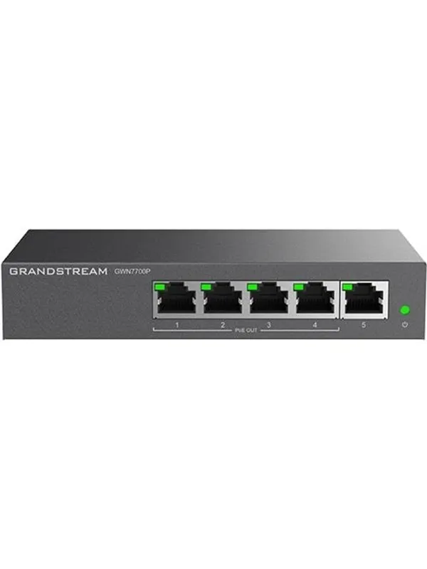 Grandstream GWN7700P 5-Port 1G PoE+ (60W) Switch