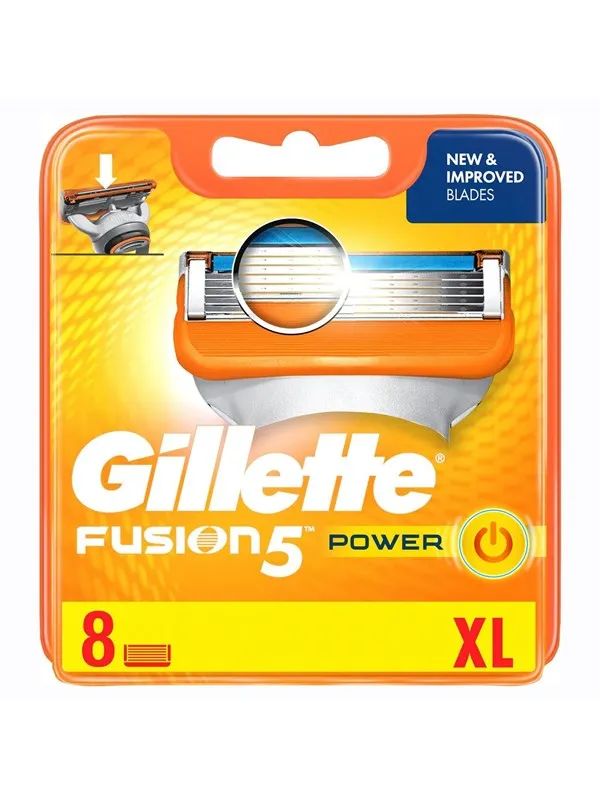 Gillette Fusion5 Power Barberblader, 8 stk.