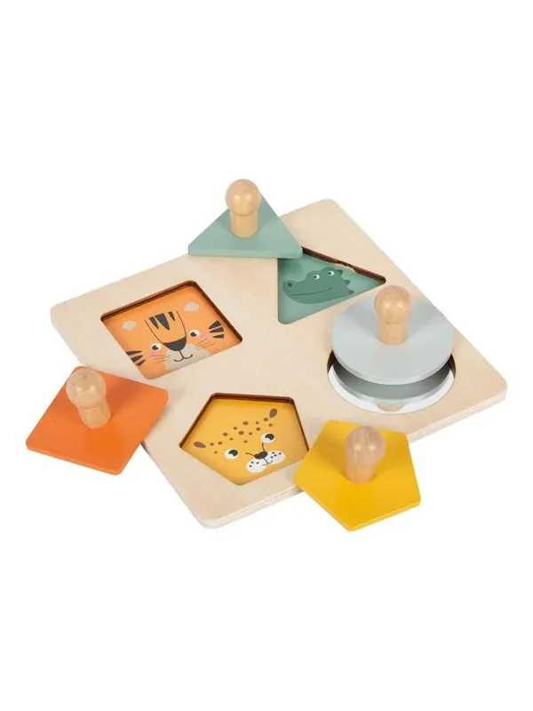 Small Foot - Wooden Shapes Montessori Puzzle FSC