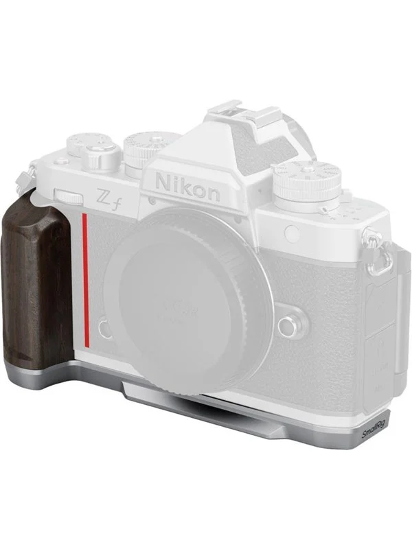SmallRig 5707 L-Shape Handle for Nikon Z f Wooden (Silver)