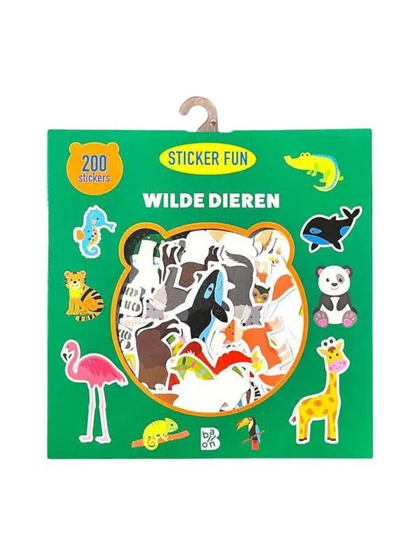 Wins Holland Wild Animals - 200 Removable Stickers