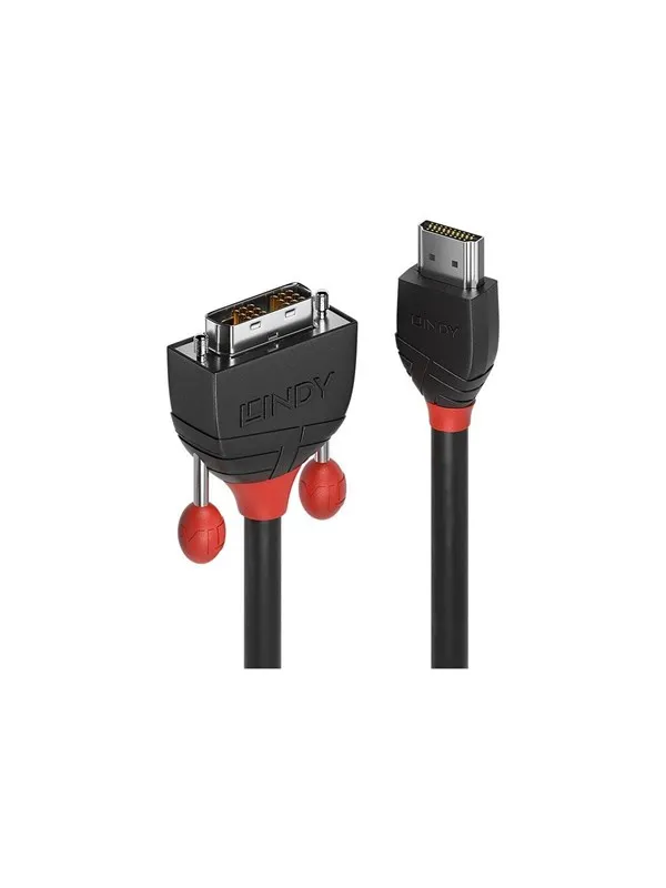 Lindy Black Line adapter cable - HDMI / DVI - 5 m