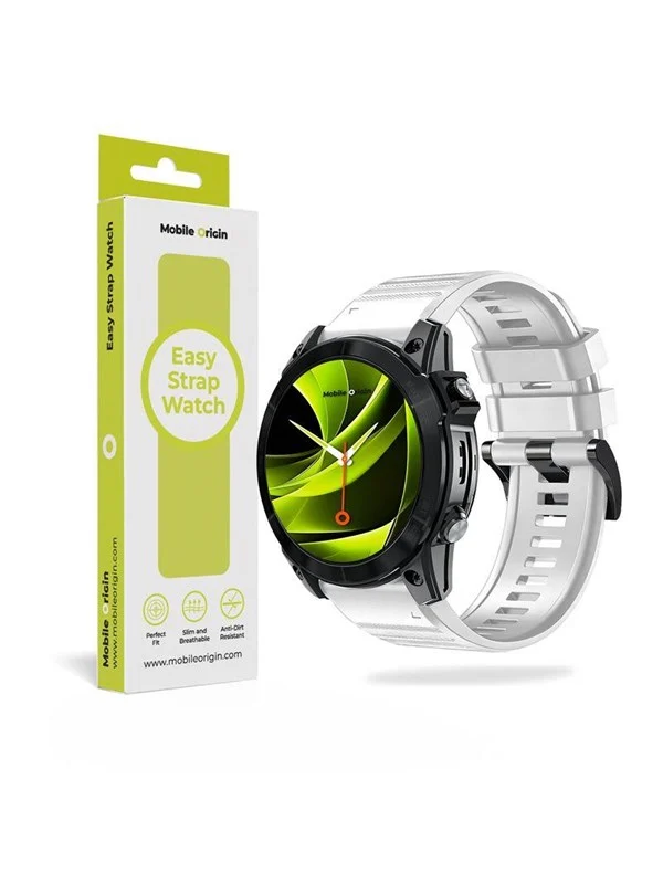 Mobile Origin Easy Strap Silicone Watch 26mm White