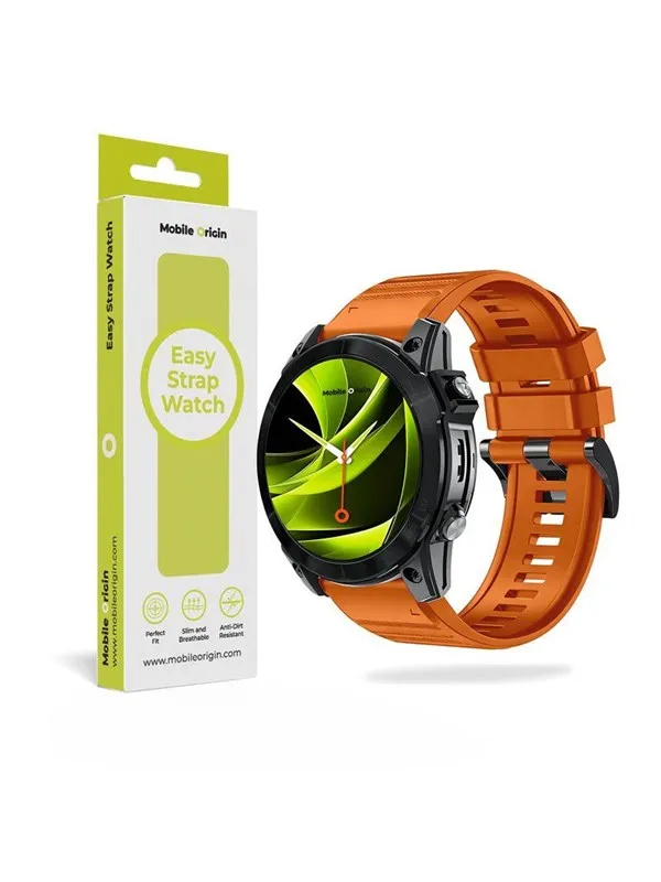 Mobile Origin Easy Strap Silicone Watch 26mm Orange