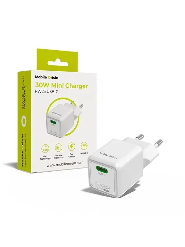 Mobile Origin 30W Mini Charger PW23 - USB-C