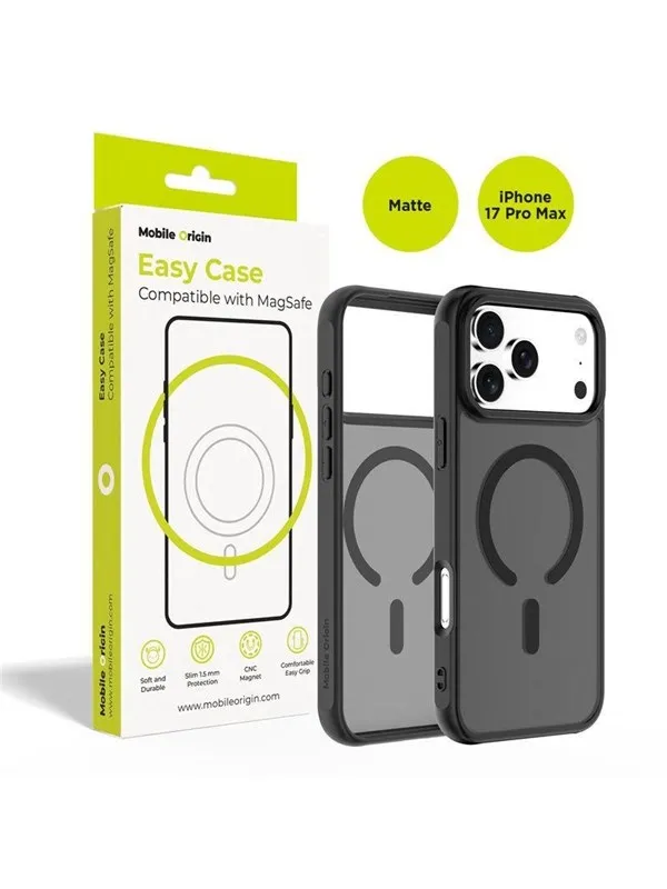 Mobile Origin Hybrid MagSafe Case - matte black - iPhone 17 Pro Max