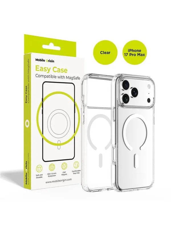 Mobile Origin Hybrid MagSafe Case - clear - iPhone 17 Pro Max