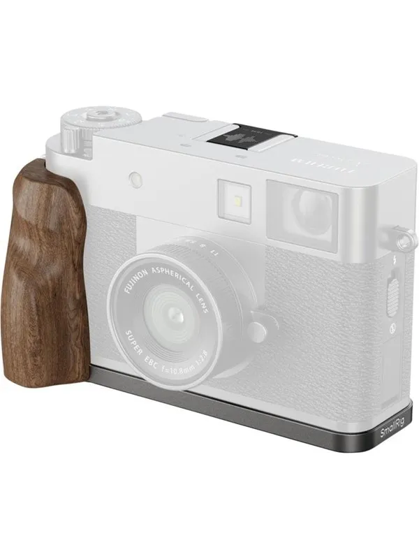 SmallRig 5394 L-Shaped Mount Plate with Wooden Handle for FUJIFILM X half Charcoal Silver