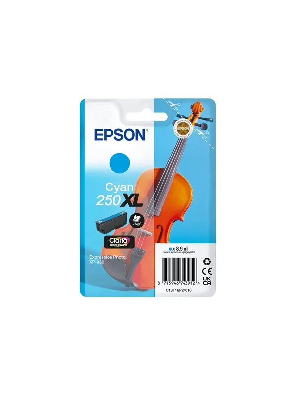 Epson 250XL - XL - cyan - original - ink cartridge