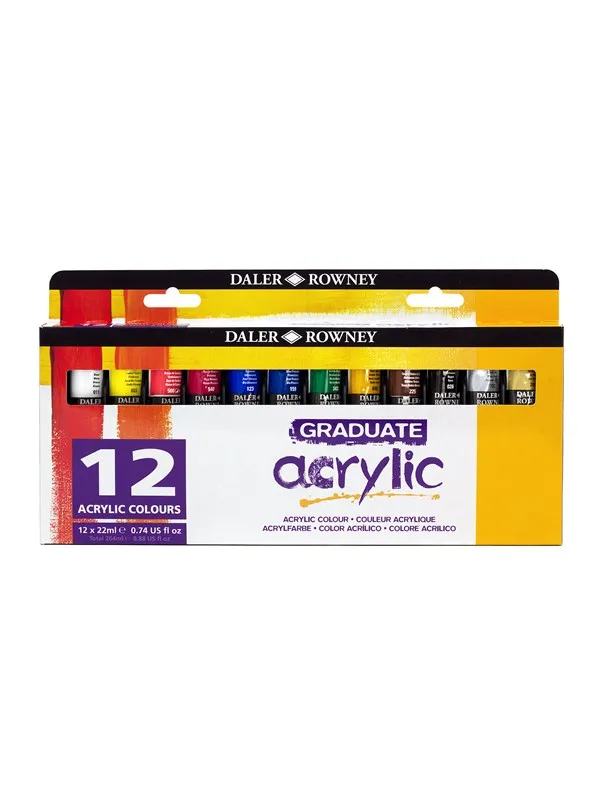 Daler-Rowney Graduate Acrylic Set 12x22 ml