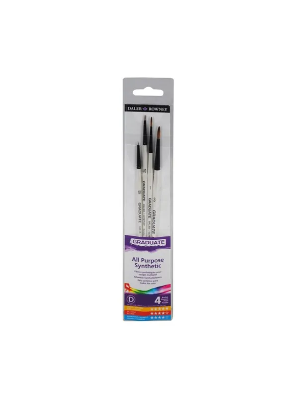 Daler-Rowney Graduate Synthetic Detail Set 4 pcs