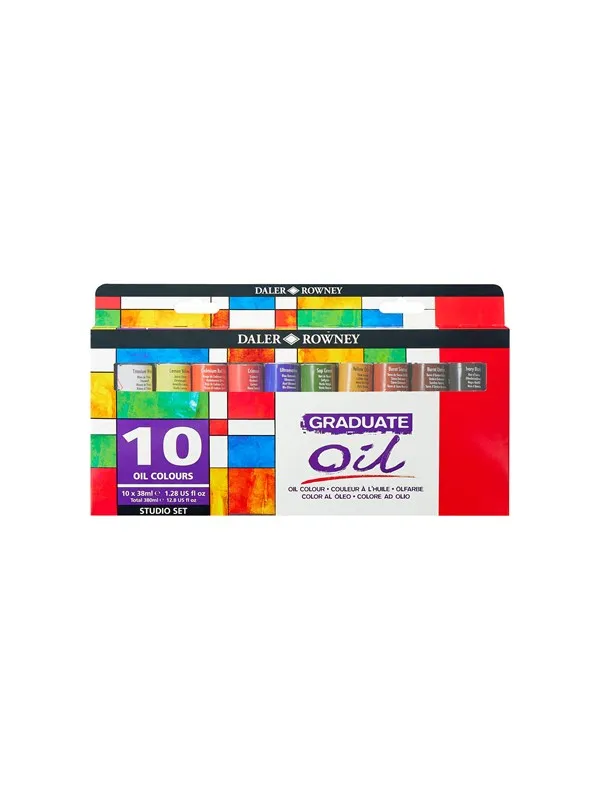 Daler-Rowney Graduate Oil Selection Set 10x38 ml
