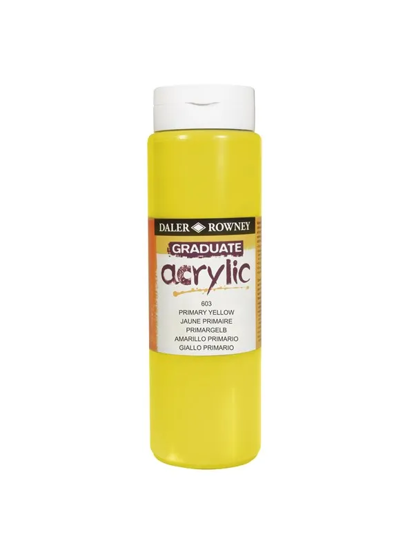 Daler-Rowney Graduate Acrylic 500 ml Primary Yellow