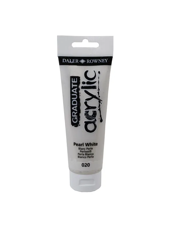 Daler-Rowney Graduate Acrylic 120 ml Pearl White