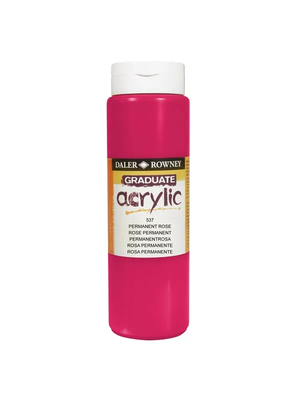 Daler-Rowney Graduate Acrylic 500 ml Permanent Rose