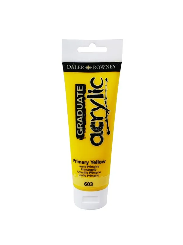 Daler-Rowney Graduate Acrylic 120 ml Primary Yellow