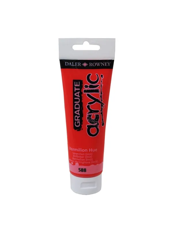 Daler-Rowney Graduate Acrylic 120 ml Vermilion Hue