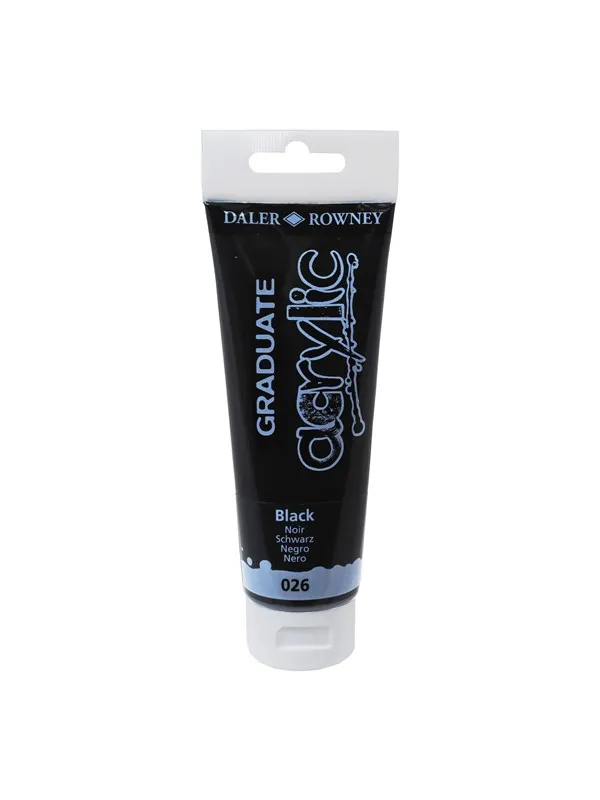 Daler-Rowney Graduate Acrylic 120 ml Black
