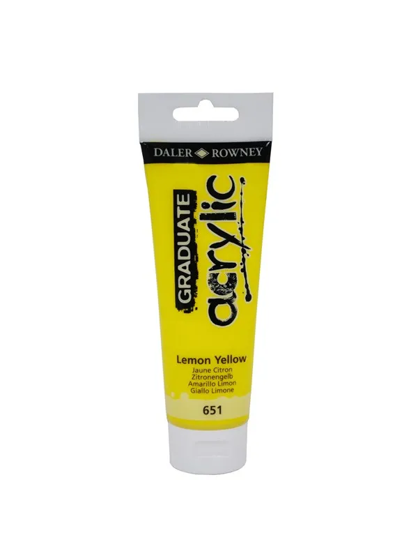 Daler-Rowney Graduate Acrylic 120 ml Lemon Yellow