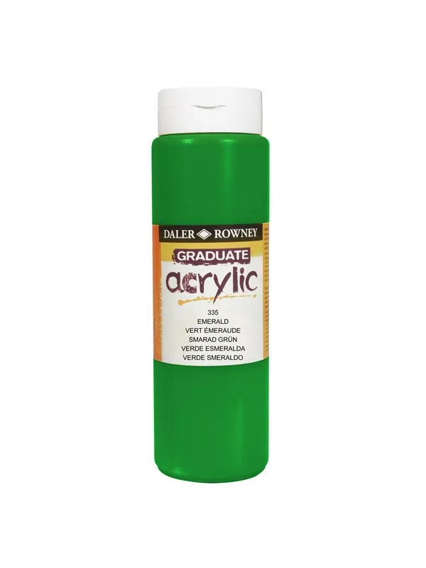 Daler-Rowney Graduate Acrylic 500 ml Emerald Green