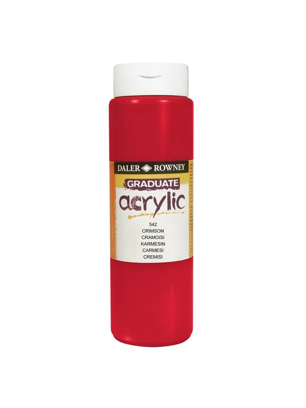Daler-Rowney Graduate Acrylic 500 ml Crimson