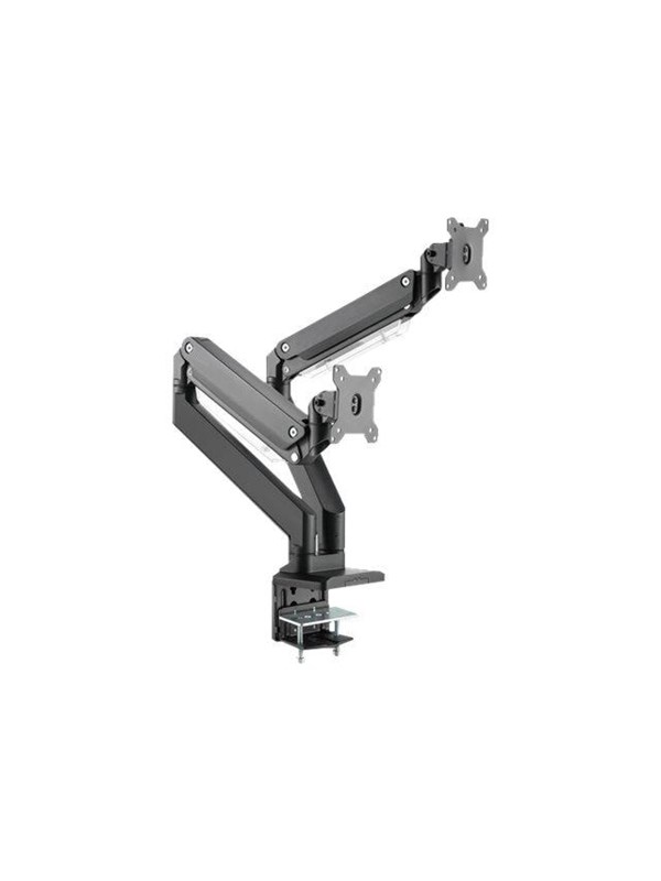 DIGITUS Dual Gas Spring Monitor Desk Mount - Max 30 kg - recommended for 15"-35"