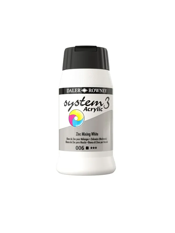 Daler-Rowney System3 500 ml Zinc Mixing White