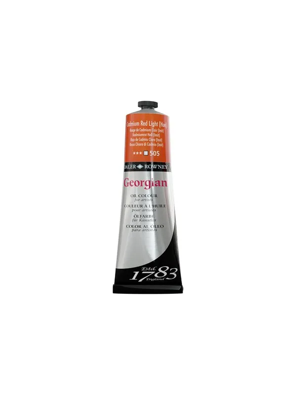 Daler-Rowney Georgian Oil 225 ml Cadmium Red Light Hue